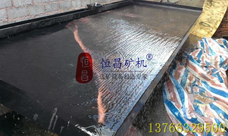 广东清远客户购买我厂用于电路板电镀铜回收的摇床